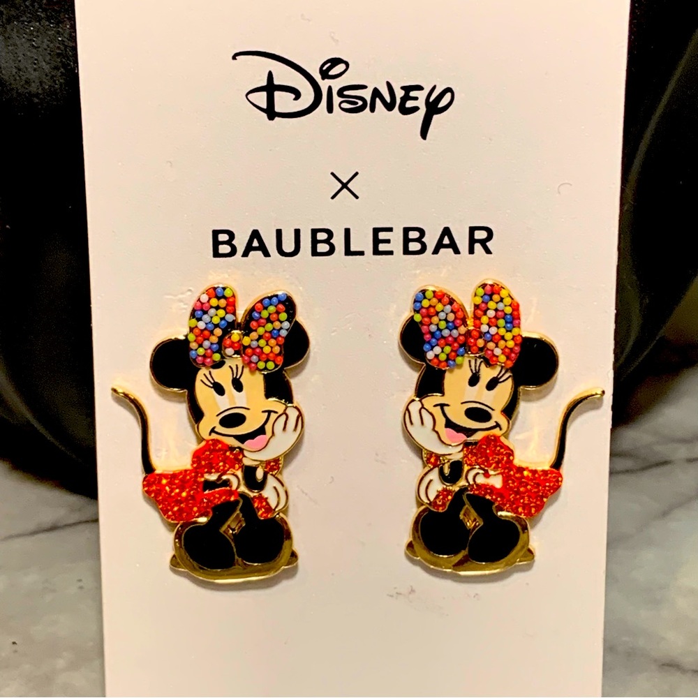 Disney X BAUBLEBAR Minnie Mouse Stud Earrings NWT $62